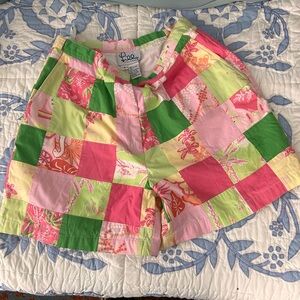 Lilly Pulitzer Patchwork Shorts size 8